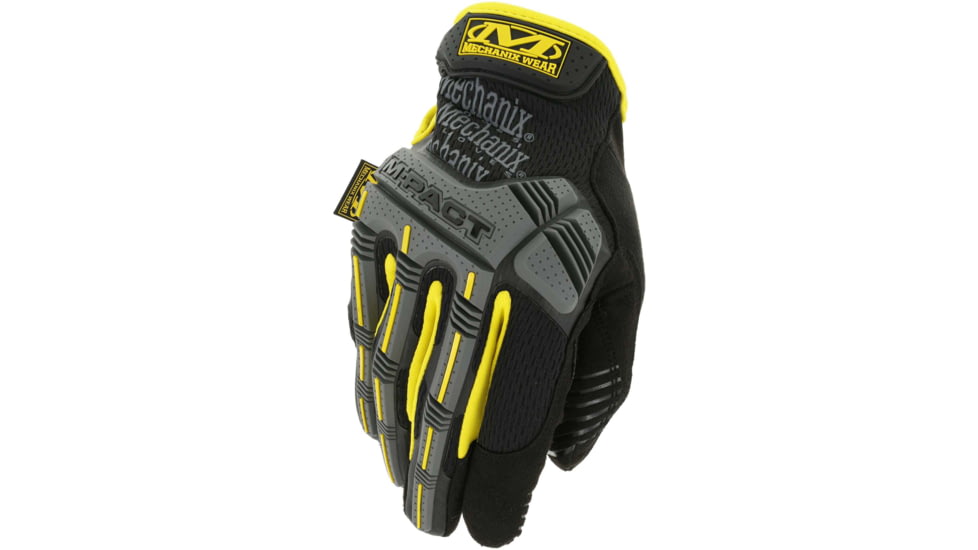Mechanix Wear M-Pact Gloves - Mens, Yellow, Small, MPT-01-008