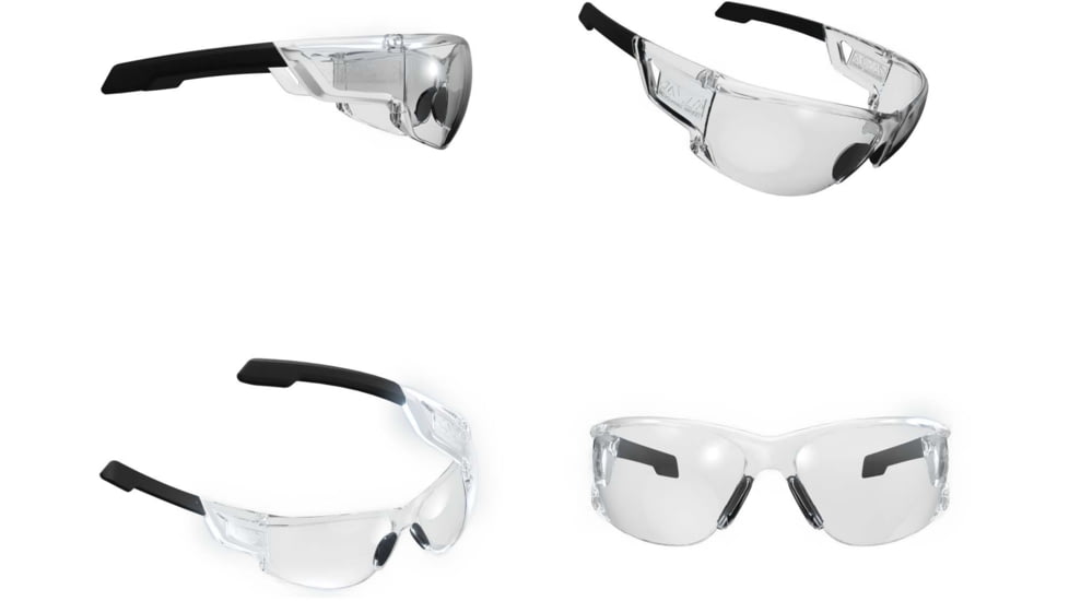 Mechanix Wear Type-N Safety Glasses, Black Frame with Clear Lens VNS-10AA-PU