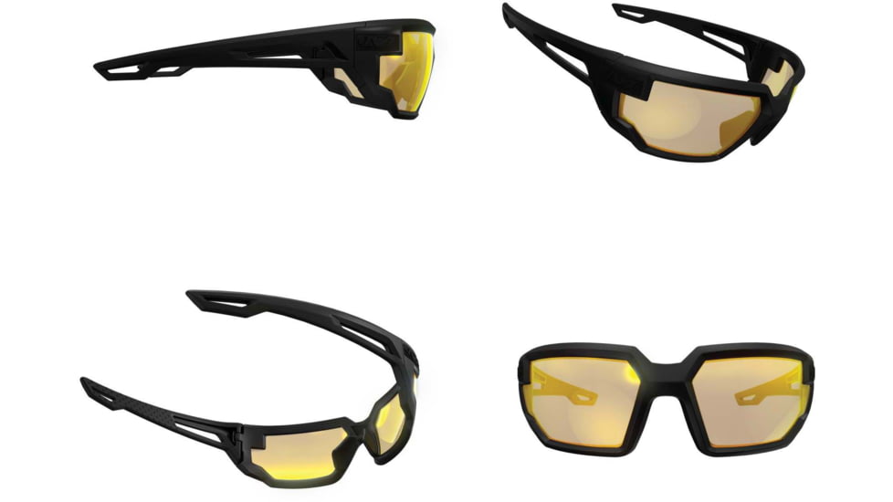 Mechanix Wear VXF30AFPU Type-X Safety Glasses OSFA Black Lens Anti-Scratch Blac