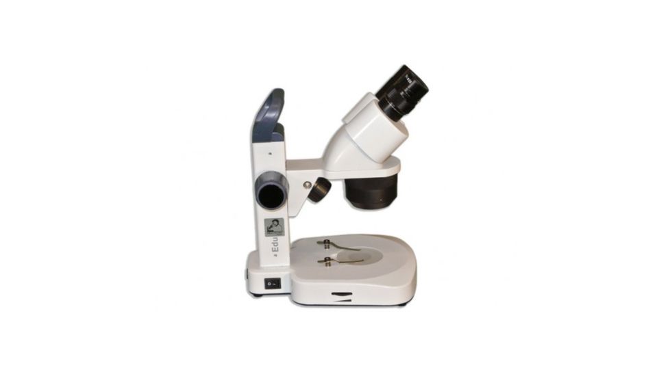 Meiji Techno EM-20 LED Binocular Entry Level 1X/3X Turret Stereo Rechargeable Microscope, White EM-20