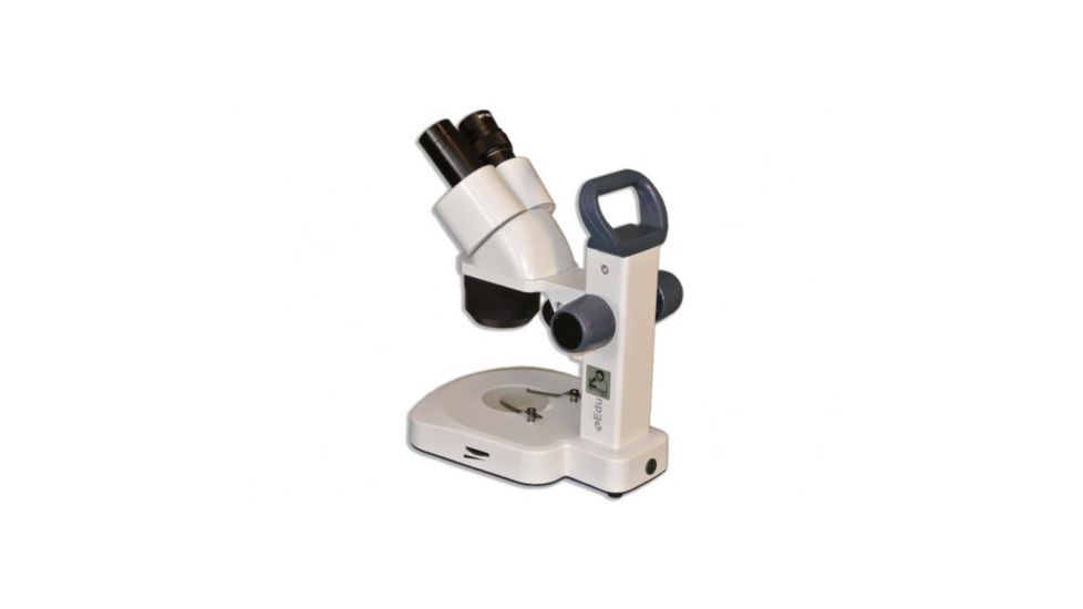 Meiji Techno EM-20 LED Binocular Entry Level 1X/3X Turret Stereo Rechargeable Microscope, White EM-20