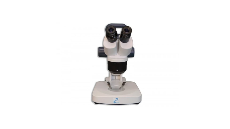 Meiji Techno EM-22 LED Binocular Entry Level 1X/2X/3X Turret Stereo Rechargeable Microscope, White EM-22