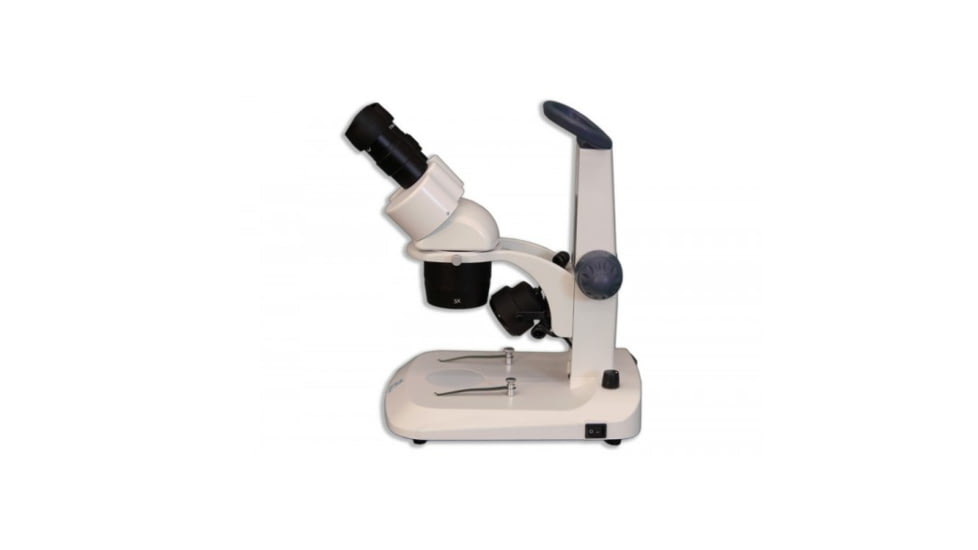 Meiji Techno EM-30 LED Binocular Entry Level Dual 1X/3X Turret Stereo Microscope, White EM-30