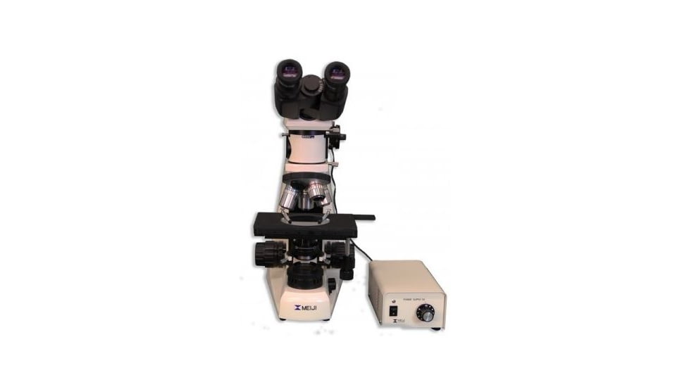 Meiji Techno Halogen Bino Incident,Transmitted Light BF,DF Metallurgical Microscope, BEIGE, LARGE MT8520