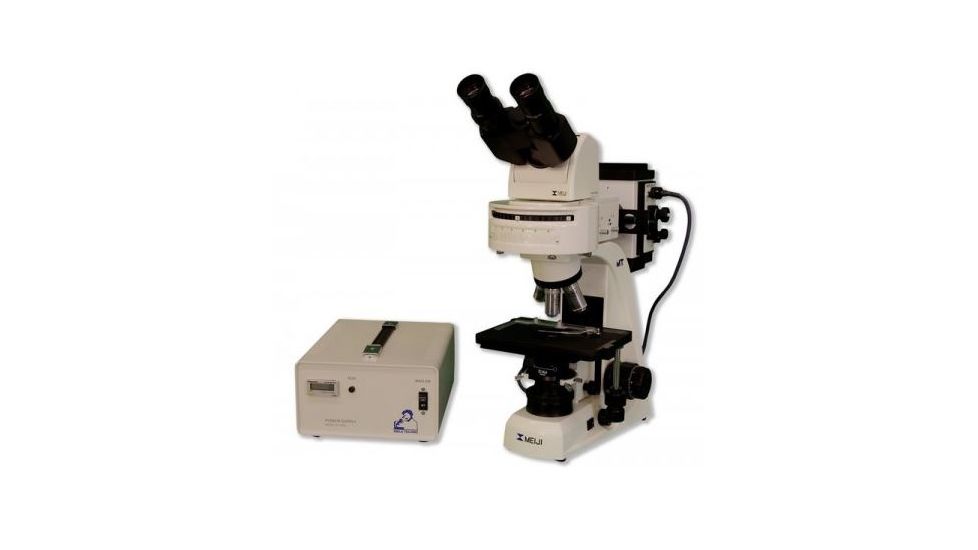 Meiji Techno Halogen Ergonomic Binoculor Epi-Fluorescence Biological Microscope, BEIGE, LARGE MT6200EH