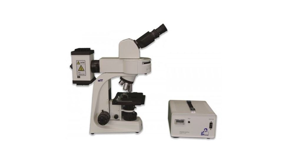 Meiji Techno Halogen Ergonomic Binoculor Epi-Fluorescence Biological Microscope, BEIGE, LARGE MT6200EH