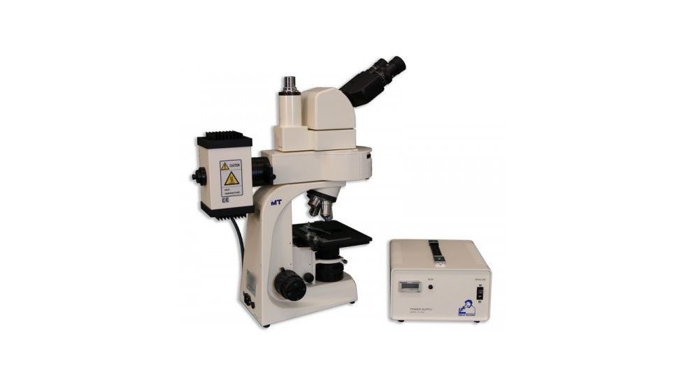 Meiji Techno Halogen Ergonomic Trinocular Epi-Fluorescence Biological Microscope, BEIGE, LARGE MT6300EH