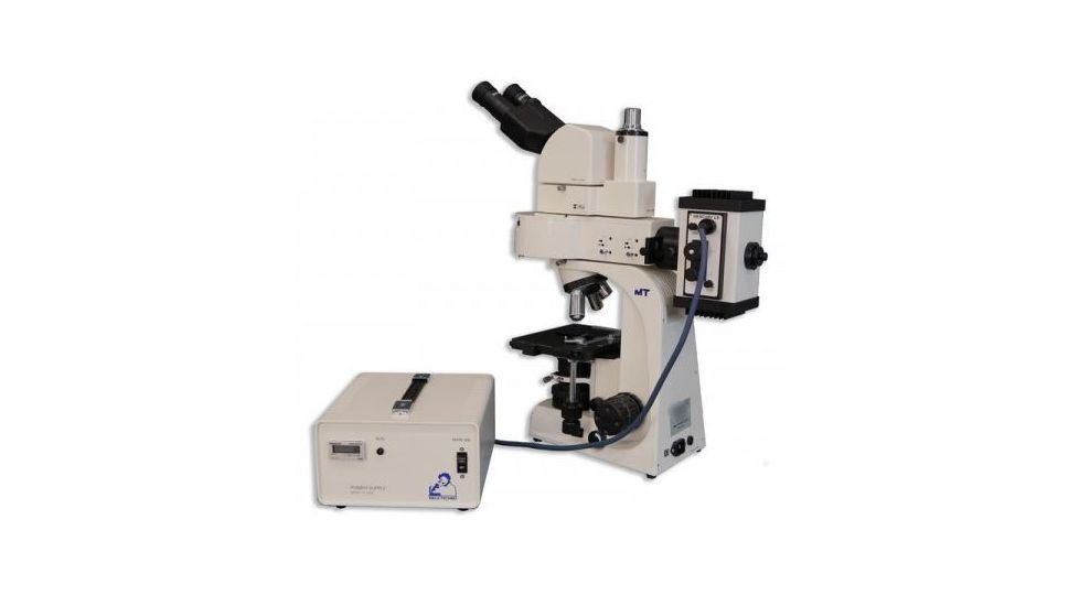 Meiji Techno Halogen Ergonomic Trinocular Epi-Fluorescence Biological Microscope, BEIGE, LARGE MT6300EH