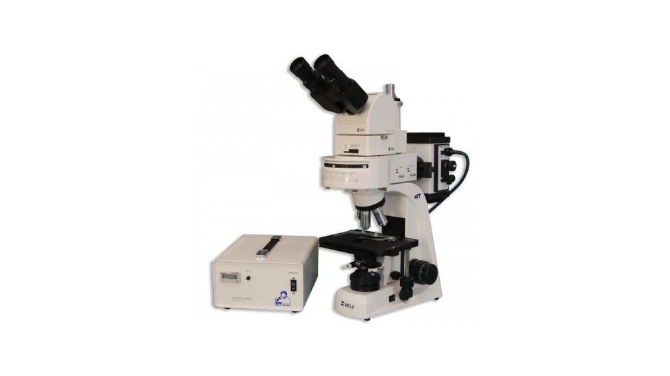 Meiji Techno Halogen Ergonomic Trinocular Epi-Fluorescence Biological Microscope, BEIGE, LARGE MT6300EH