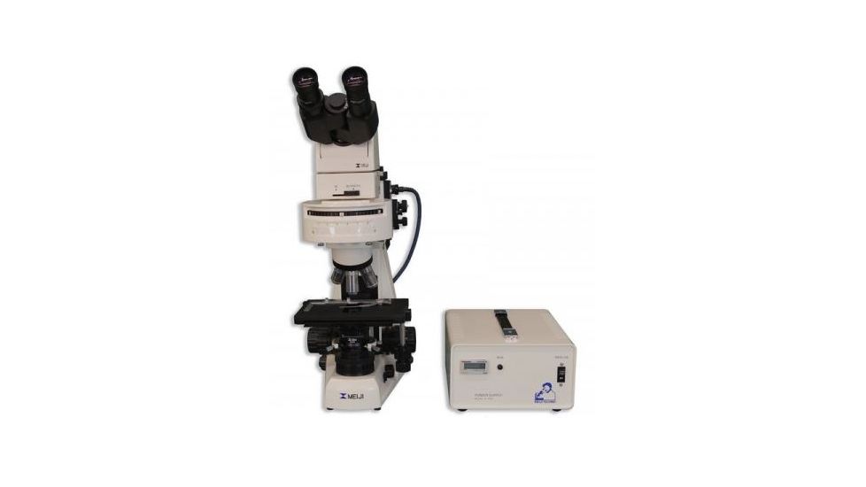 Meiji Techno Halogen Ergonomic Trinocular Epi-Fluorescence Biological Microscope, BEIGE, LARGE MT6300EH