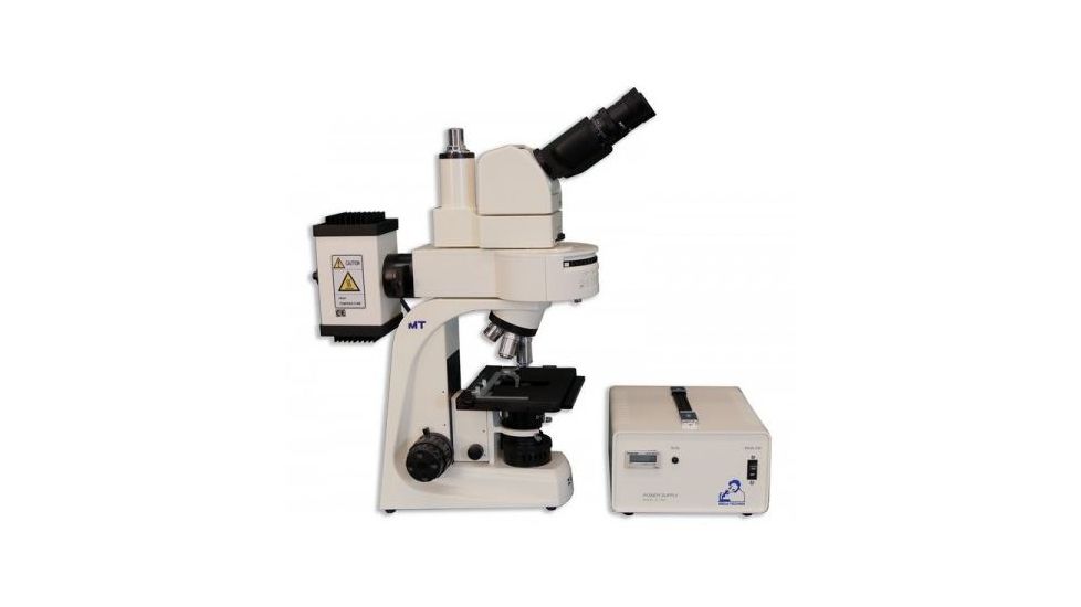 Meiji Techno Halogen Ergonomic Trinocular Epi-Fluorescence Biological Microscope, BEIGE, LARGE MT6300EH