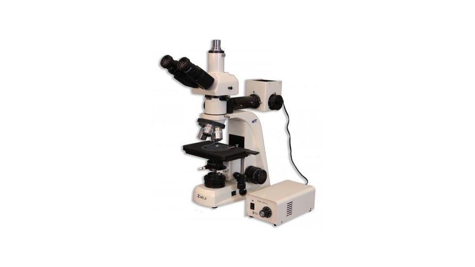Meiji Techno Halogen Trino Incident,Transmitted Light BF,DF Metallurgical Microscope, BEIGE, LARGE MT8530