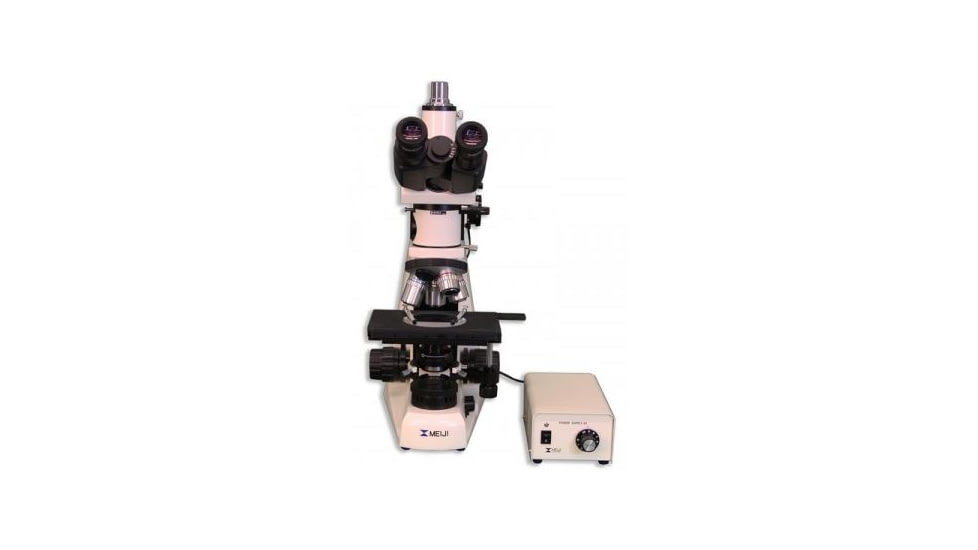 Meiji Techno Halogen Trino Incident,Transmitted Light BF,DF Metallurgical Microscope, BEIGE, LARGE MT8530