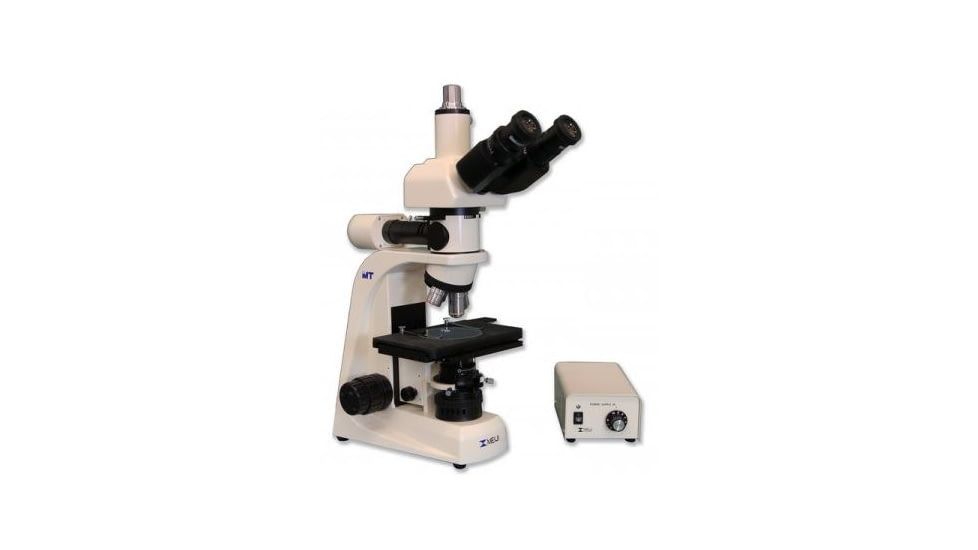 Meiji Techno Halogen Trino Incident,Transmitted Light BF Metallurgical Microscope, BEIGE, LARGE MT8100