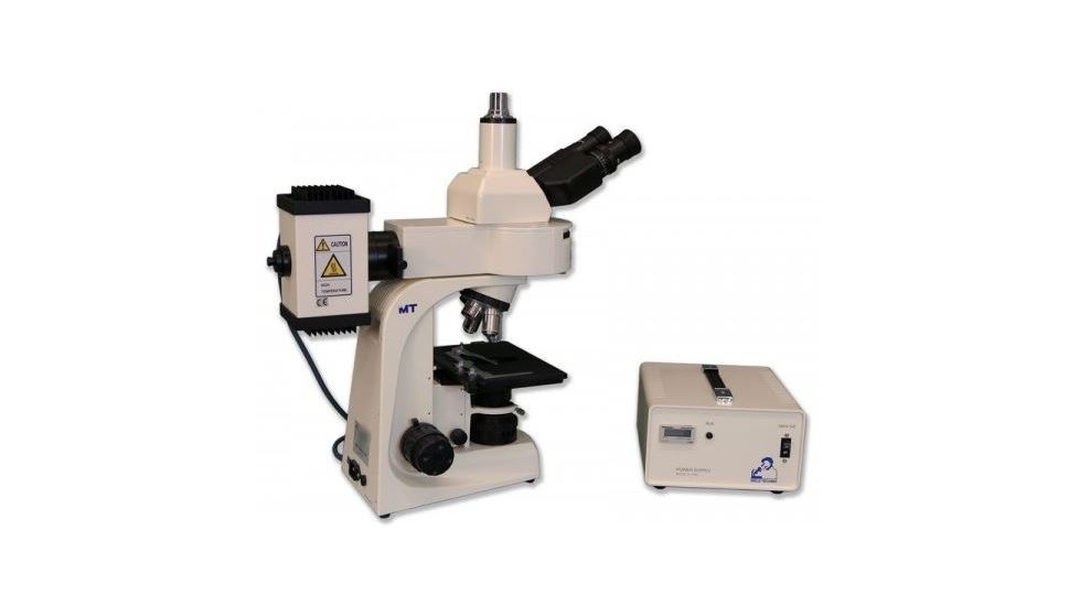 Meiji Techno Halogen Trinocular Epi-Fluorescence Biological Microscope, BEIGE, LARGE MT6300H
