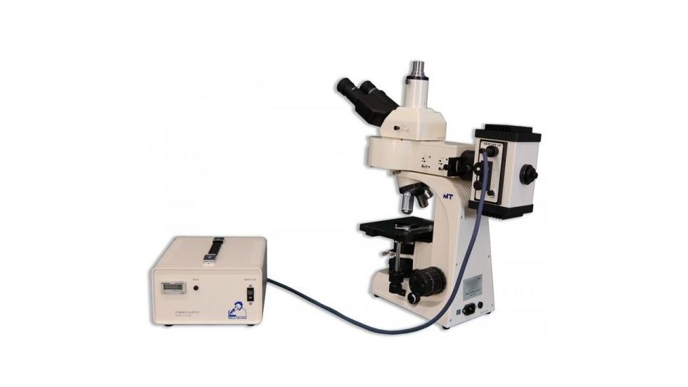 Meiji Techno Halogen Trinocular Epi-Fluorescence Biological Microscope, BEIGE, LARGE MT6300H