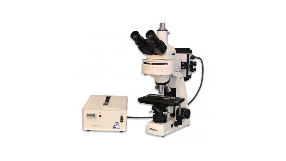 Meiji Techno Halogen Trinocular Epi-Fluorescence Biological Microscope, BEIGE, LARGE MT6300H