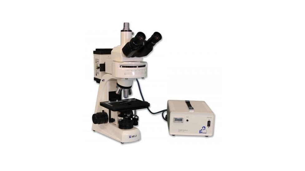 Meiji Techno Halogen Trinocular Epi-Fluorescence Biological Microscope, BEIGE, LARGE MT6300H