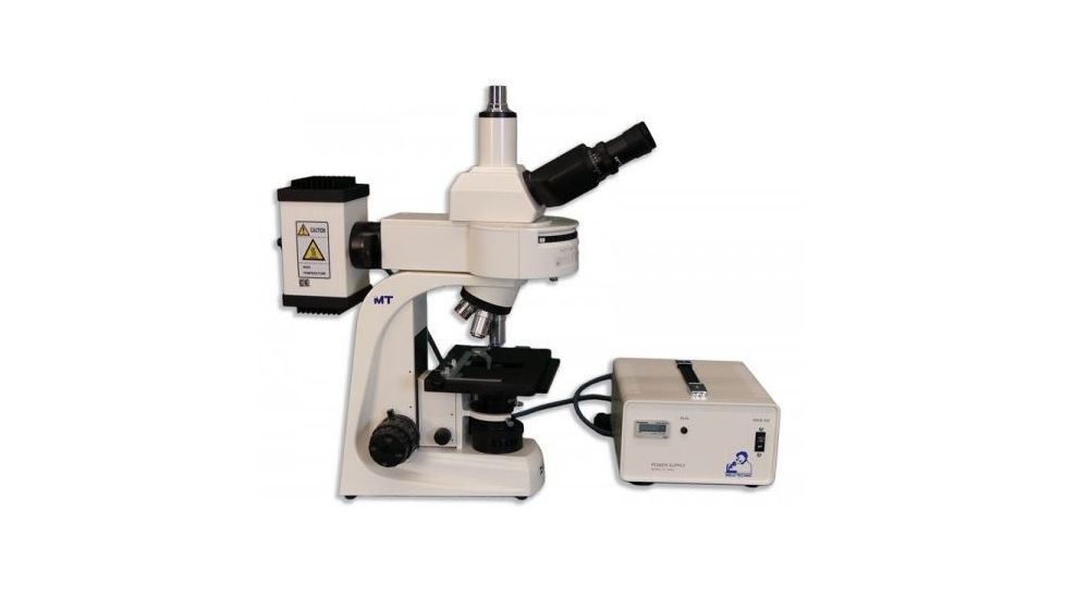 Meiji Techno Halogen Trinocular Epi-Fluorescence Biological Microscope, BEIGE, LARGE MT6300H