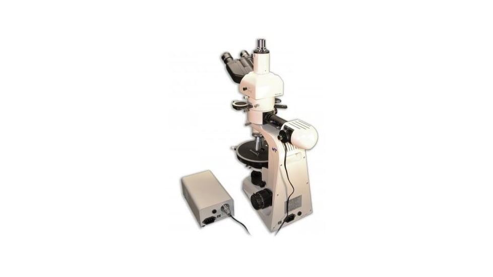 Meiji Techno Halogen Trinocular Polarizing Microscope, BEIGE, LARGE MT9930