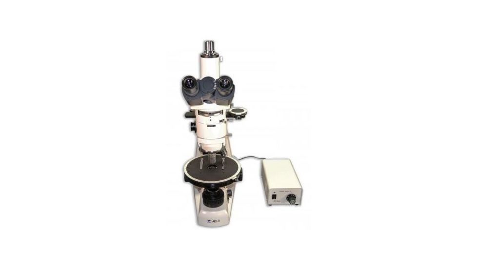 Meiji Techno Halogen Trinocular Polarizing Microscope, BEIGE, LARGE MT9930