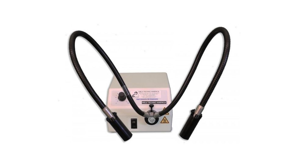 Meiji Techno LED Fiber Optic Illuminator With Dual Light Guide 100/240V, FL-5000-US-DG