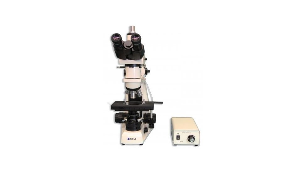 Meiji Techno LED Trino Incident,Transmitted Light BF Metallurgical Microscope,MT8100L, BEIGE, LARGE MT8100L