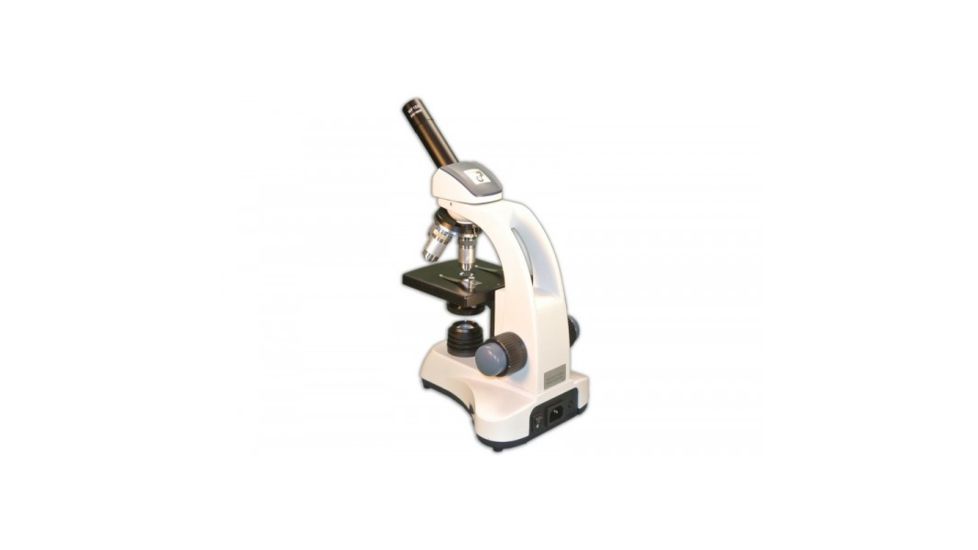 Meiji Techno MT-12 LED Monocular Entry-Level Compound Microscope, White MT-12