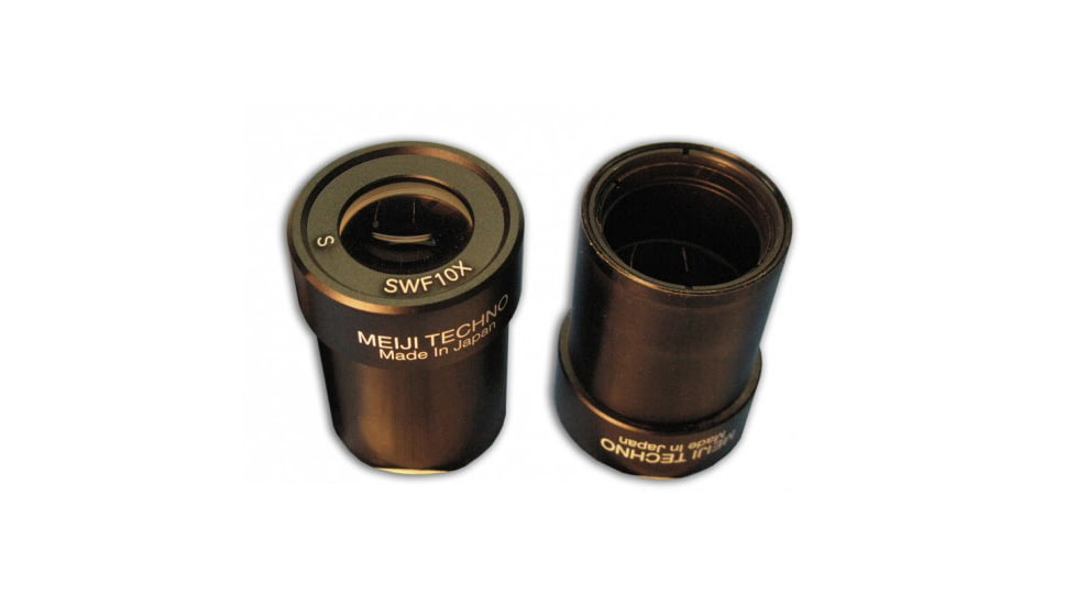 Meiji Techno Super Widefield Eyepiece, 10X, Black, 2.5L x 2.5W x 1.5H, MA502