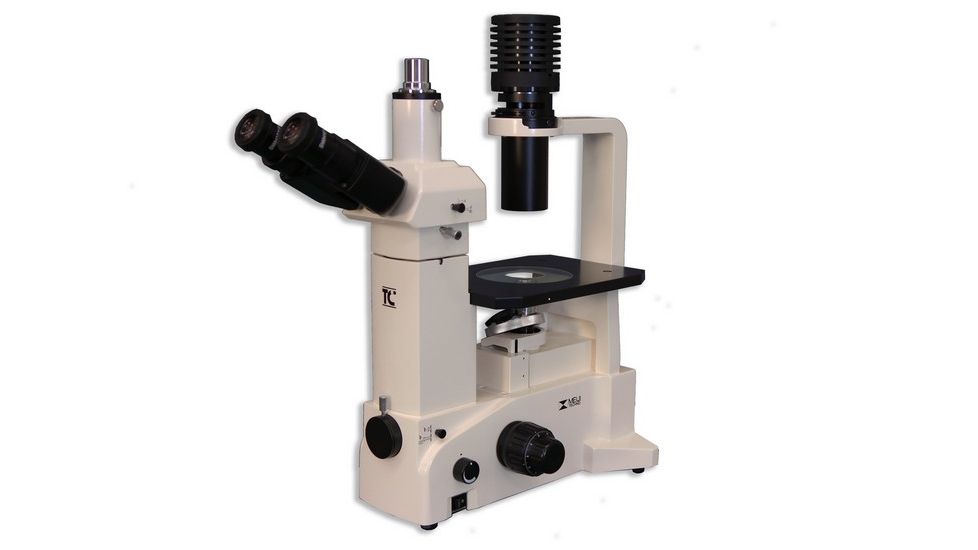 Meiji Techno Trinocular Inverted Brightfield Biological Microscope, TC-5200