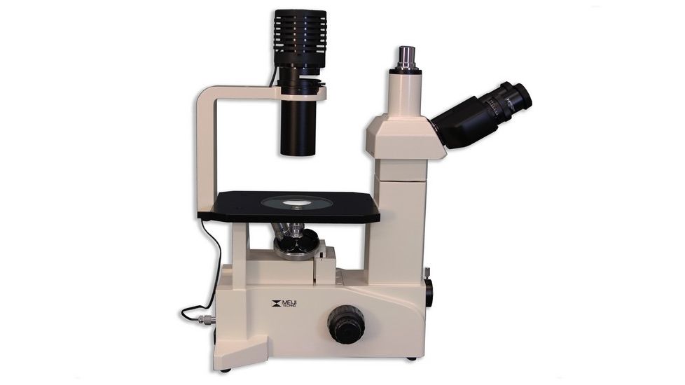 Meiji Techno Trinocular Inverted Brightfield Biological Microscope, TC-5200