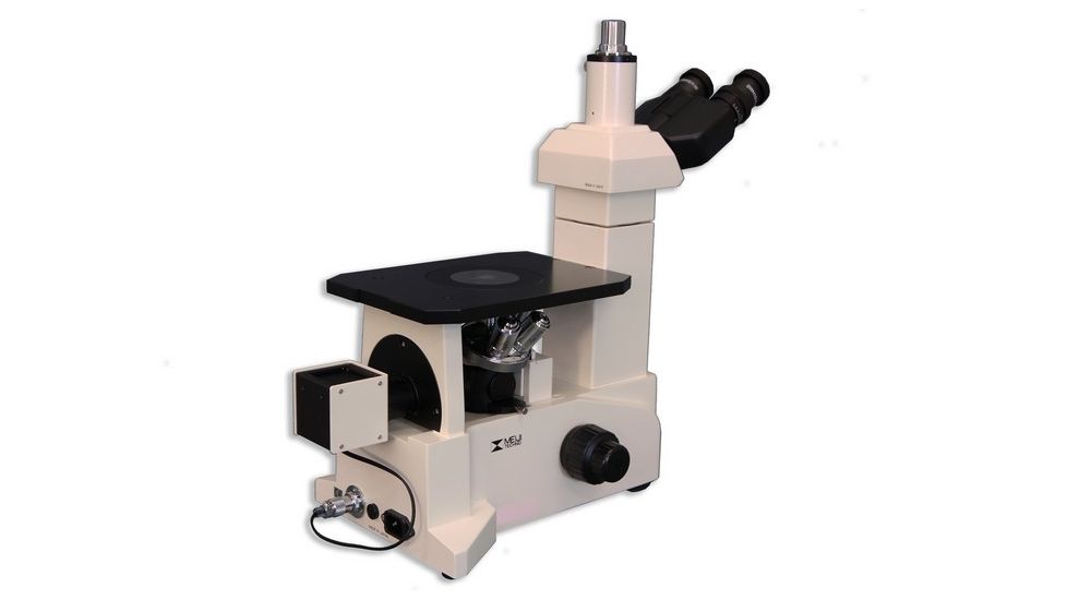 Meiji Techno Trinocular Inverted Brightfield Metallurgical Microscope, IM7200