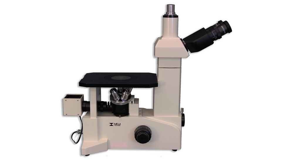 Meiji Techno Trinocular Inverted Brightfield Metallurgical Microscope, IM7200