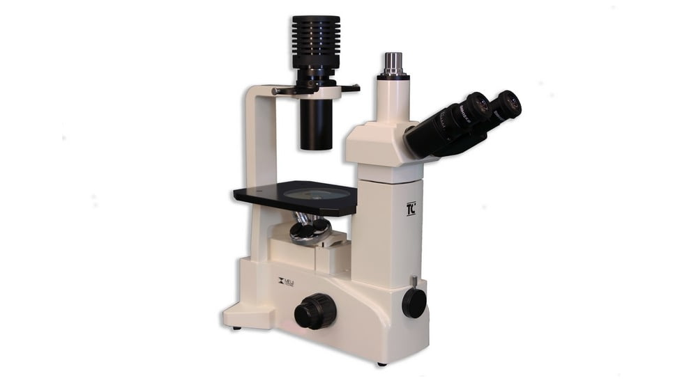 Meiji Techno Trinocular Inverted Brightfield/Phase Contrast Biological Microscope, TC-5400