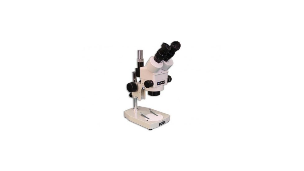Meiji Techno Trinocular Shared Image, Zoom Stereo Microscope with Fiber Optic Inlet .7X to 4.5X Need Stand and Eyepieces WD 104mm, EMZ-8TRU