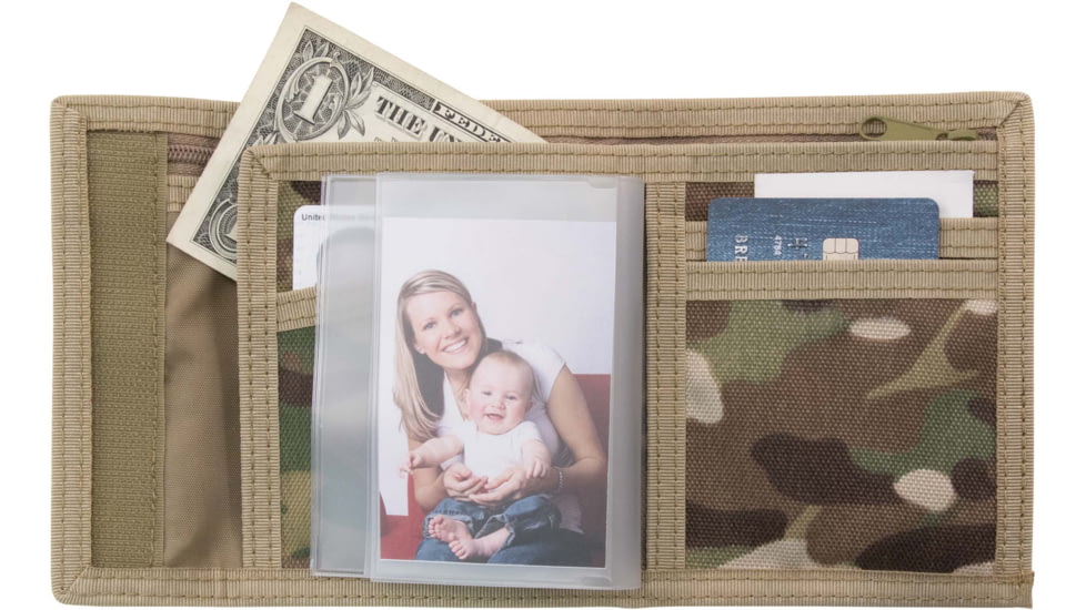 Mercury Tactical Bi-Fold Wallet w/ ID Pocket, Multicam, MRC1210-MUL