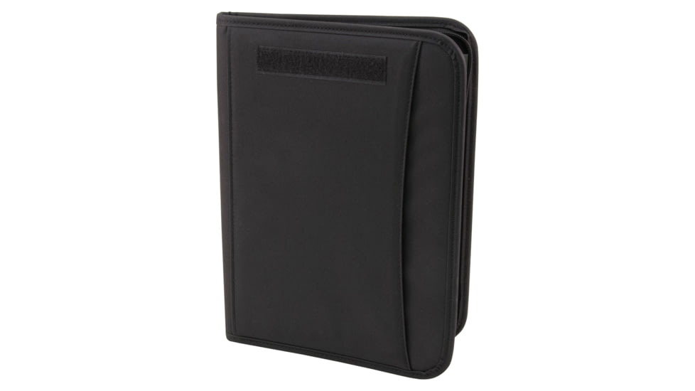 Mercury Tactical Gear Zippered Padfolio, Black, MRC7526-PL-BK