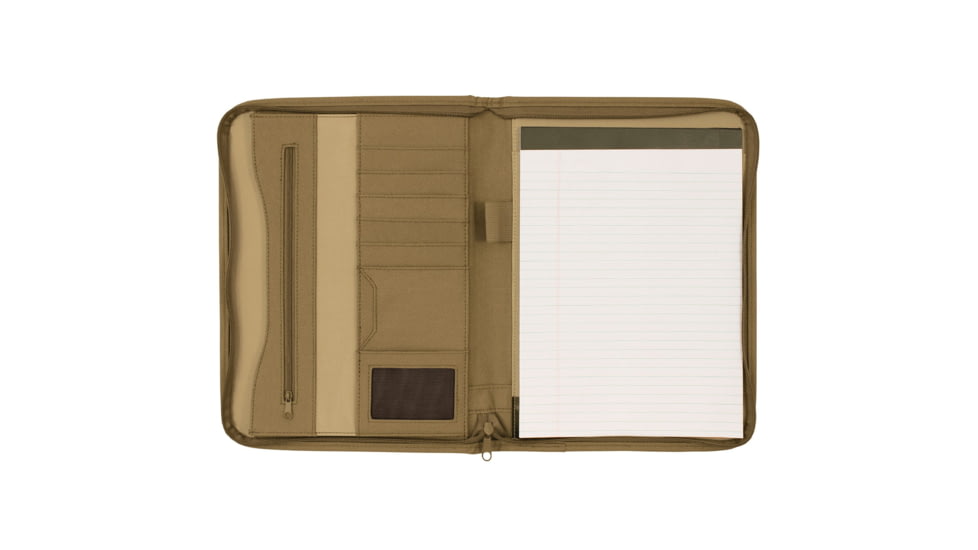 Mercury Tactical Gear Zippered Padfolio, Coyote, MRC7526-CY