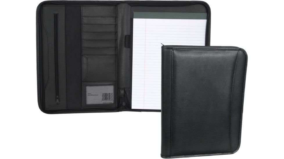 Mercury Tactical Zippered Padfolio, Black, MRC7526-BK