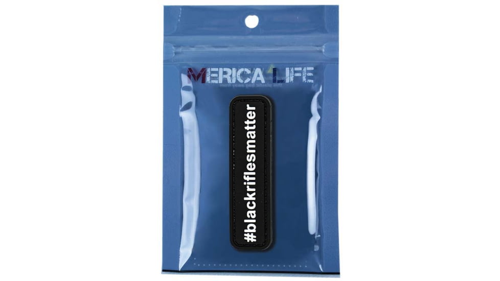 Merica Life Blackriflesmatter PVC Patch, 2.75 x .80, BRM