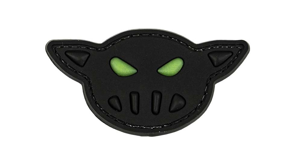 Merica Life Blacksheep Warrior PVC Patch, Glow in Dark Face Black, 2.75 x 1.4, BS-GLOW
