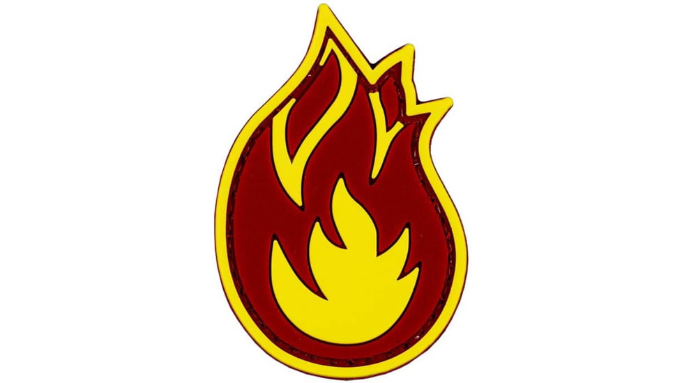 Merica Life Fireball PVC Patch, Yellow, 2.2, FB