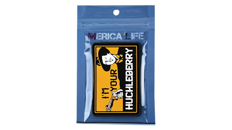 Merica Life Im Your Huckleberry Doc Patch, 3 x 2, H-DOC