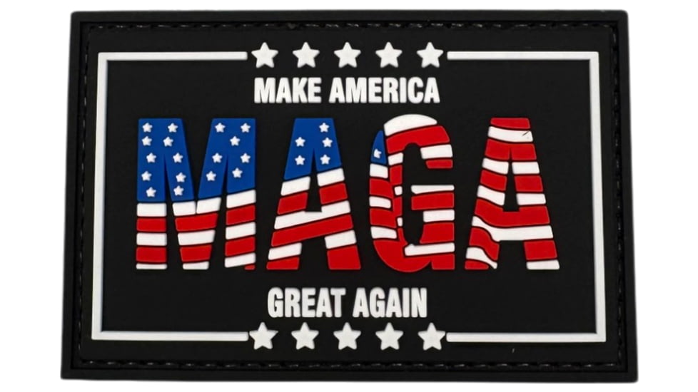 Merica Life MAGA USA Flag Design Patch, 3x2in, MAGA-USFLAG