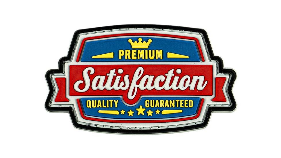 Merica Life Satisfaction Guaranteed PVC Patch, 3 x 1.7, SG
