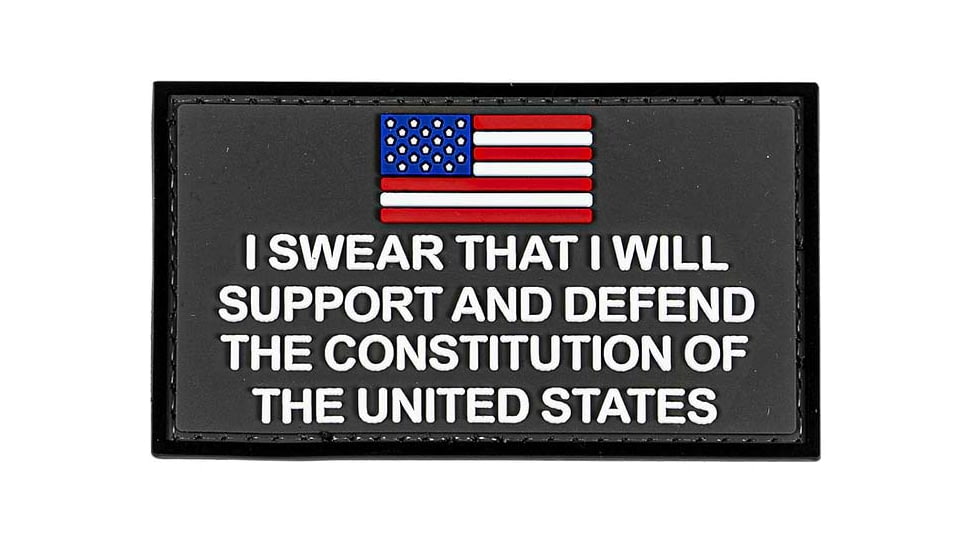 Merica Life Support and Defend the Constitution Patch, 3 x 2, SDC