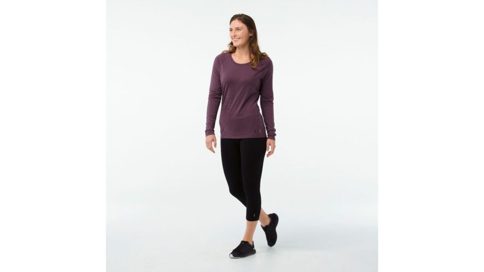 Smartwool Merino 150 Baselayer Pattern Long Sleeve Shirt Womens, Bordeaux, L, SW015256590-L