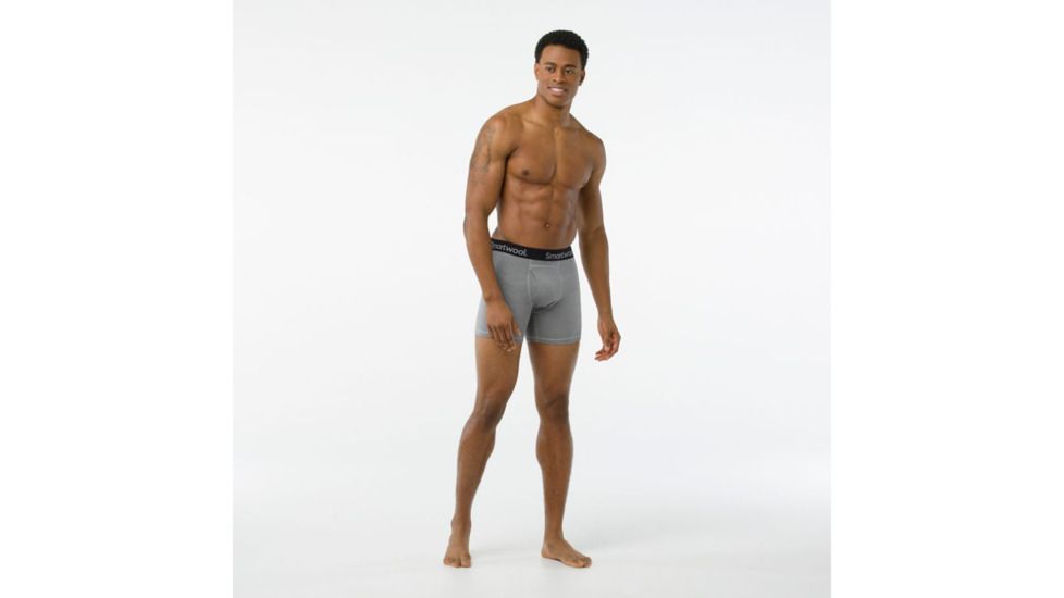 Smartwool Merino 150 Pattern Boxer Brief Mens, Light Gray, XXL, SW014012039-XXL