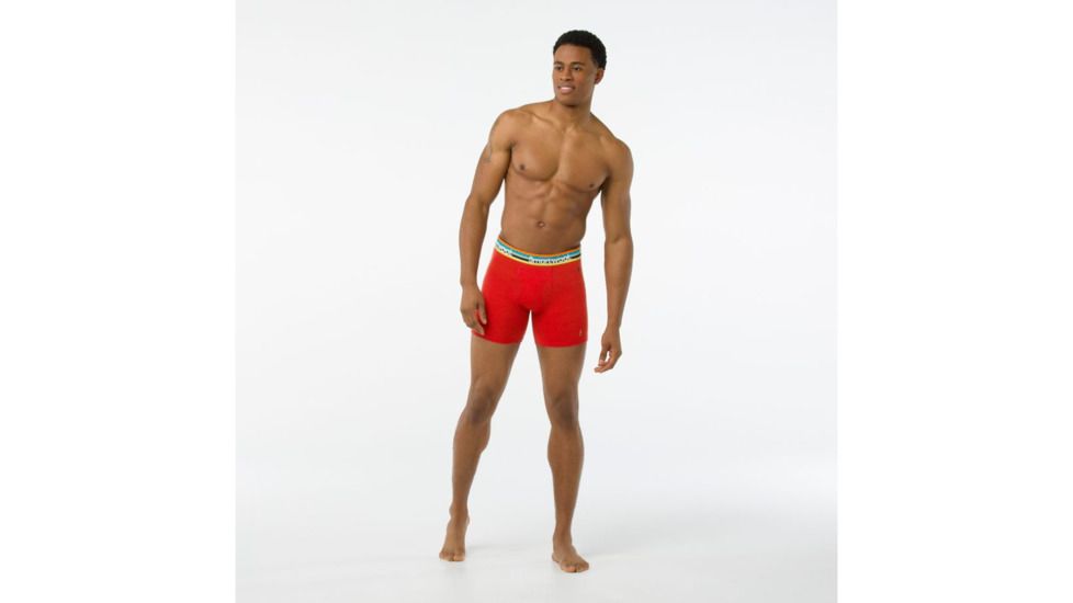 Smartwool Merino 150 Pattern Boxer Brief Mens, Tandoori Orange, XXL, SW014012823-XXL
