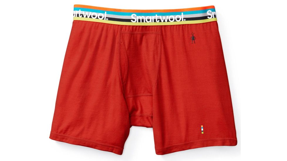Smartwool Merino 150 Pattern Boxer Brief Mens, Tandoori Orange, XXL, SW014012823-XXL